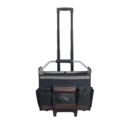 DEAD ON TOOLS 18 in. Rolling Tool Tote with Extended Handle -Gripstor Sales Store black dead on tools tool bags do roller 1f 1000