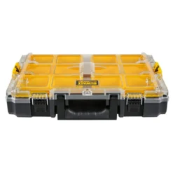 DEWALT ToughSystem 2.0 10-Compartment Deep Small Parts Organizer -Gripstor Sales Store black dewalt modular tool storage systems dwst08040 1d 1000