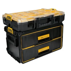 DEWALT ToughSystem 2.0 10-Compartment Deep Small Parts Organizer -Gripstor Sales Store black dewalt modular tool storage systems dwst08040 31 1000