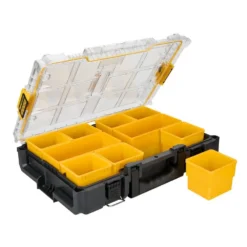 DEWALT ToughSystem 2.0 10-Compartment Deep Small Parts Organizer -Gripstor Sales Store black dewalt modular tool storage systems dwst08040 66 1000