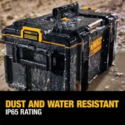 DEWALT TOUGHSYSTEM 2.0 Small Tool Box with Bonus 22 in. Medium Tool Box and 24 in. Mobile Tool Box (3-Piece Set) -Gripstor Sales Store black dewalt modular tool storage systems dwst08165w00450 77 1000