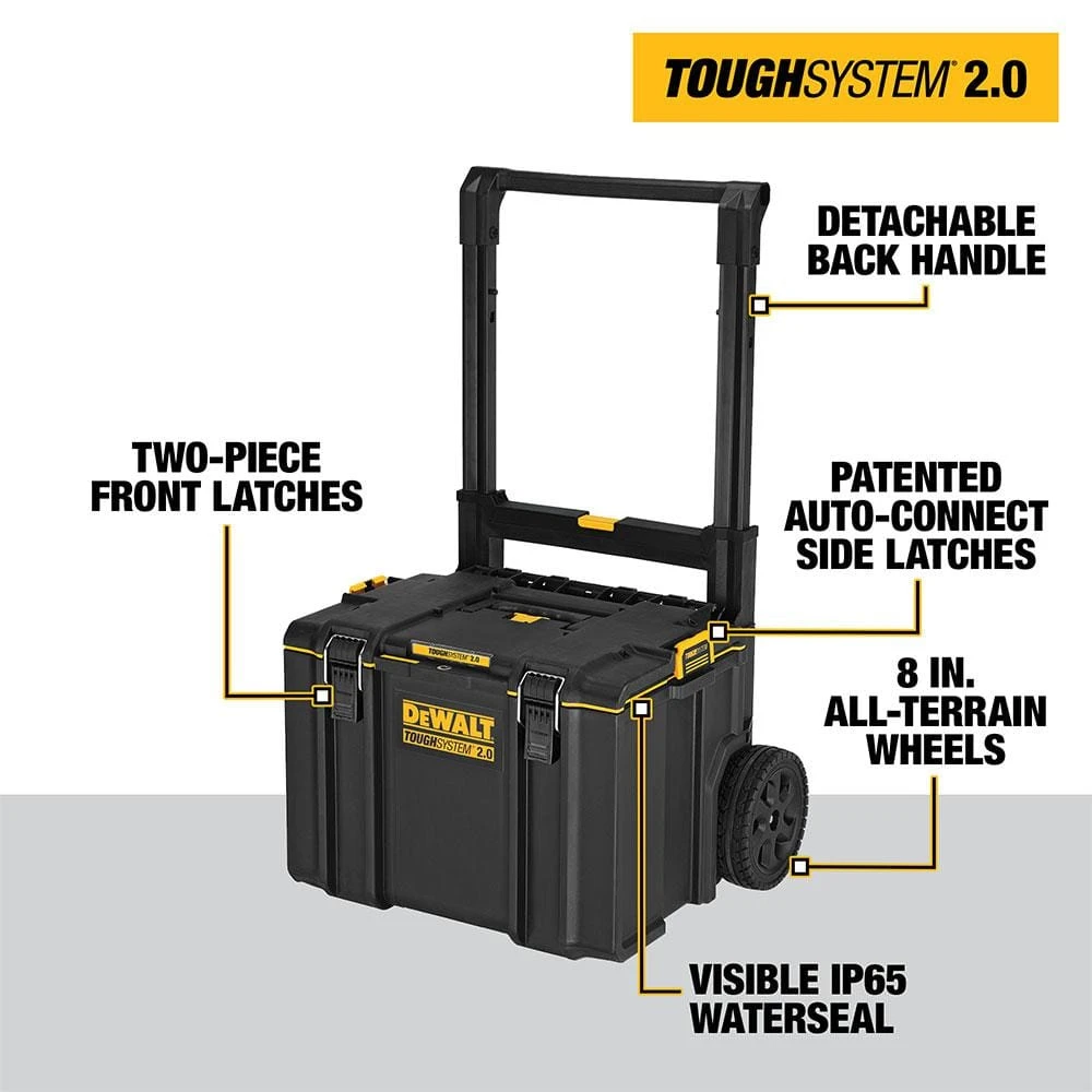 DEWALT TOUGHSYSTEM 2.0 Small Tool Box with Bonus Medium Tool Box, Mobile Tool Box and Mechanic Tool Set (226-Piece) w/ Tool Box 7 DEWALT TOUGHSYSTEM 2.0 Small Tool Box with Bonus Medium Tool Box, Mobile Tool Box and Mechanic Tool Set (226-Piece) w/ Tool Box - Image 5
