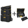 DEWALT TOUGHSYSTEM 2.0 Small Tool Box with Bonus Medium Tool Box, Mobile Tool Box and Mechanic Tool Set (226-Piece) w/ Tool Box -Gripstor Sales Store black dewalt modular tool storage systems dwst08165w0506h 64 1000