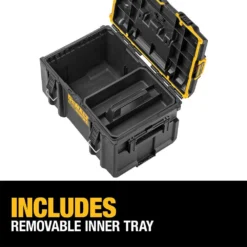 DEWALT TOUGHSYSTEM 2.0 22 in. Small Tool Box with Bonus 22 in. Medium Tool Box -Gripstor Sales Store black dewalt modular tool storage systems dwst08165w08300 4f 1000