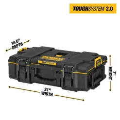 DEWALT Tough System 2.0 Tool Box with Tray -Gripstor Sales Store black dewalt modular tool storage systems dwst08165w8120 a0 1000