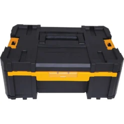 DEWALT TSTAK VI 17 in. Tool Box, TSTAK II Tool Box, TSTAK III Organizer and Trolley Storage System Combo Set (4 Components) -Gripstor Sales Store black dewalt modular tool storage systems dwtstak08 66 1000