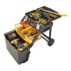 DEWALT 16 in. 4-in-1 Cantilever Tool Box Mobile Work Center -Gripstor Sales Store black dewalt portable tool boxes dwst20880 1d 1000