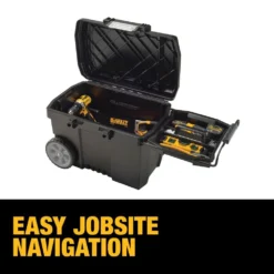 DEWALT 25 in. 15 Gal. Mobile Tool Box -Gripstor Sales Store black dewalt portable tool boxes dwst33090 a0 1000