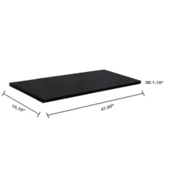 Husky 2-Pack Steel Shelf Set in Black (47 in. W x 15 in. D) for Ready-to-Assemble 48 in. Freestanding Garage Cabinet -Gripstor Sales Store black husky garage cabinet accessories g4800ps us 40 1000