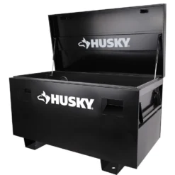 Husky 48 in. W x 24 in. D Steel Job Site Tool Box in Black