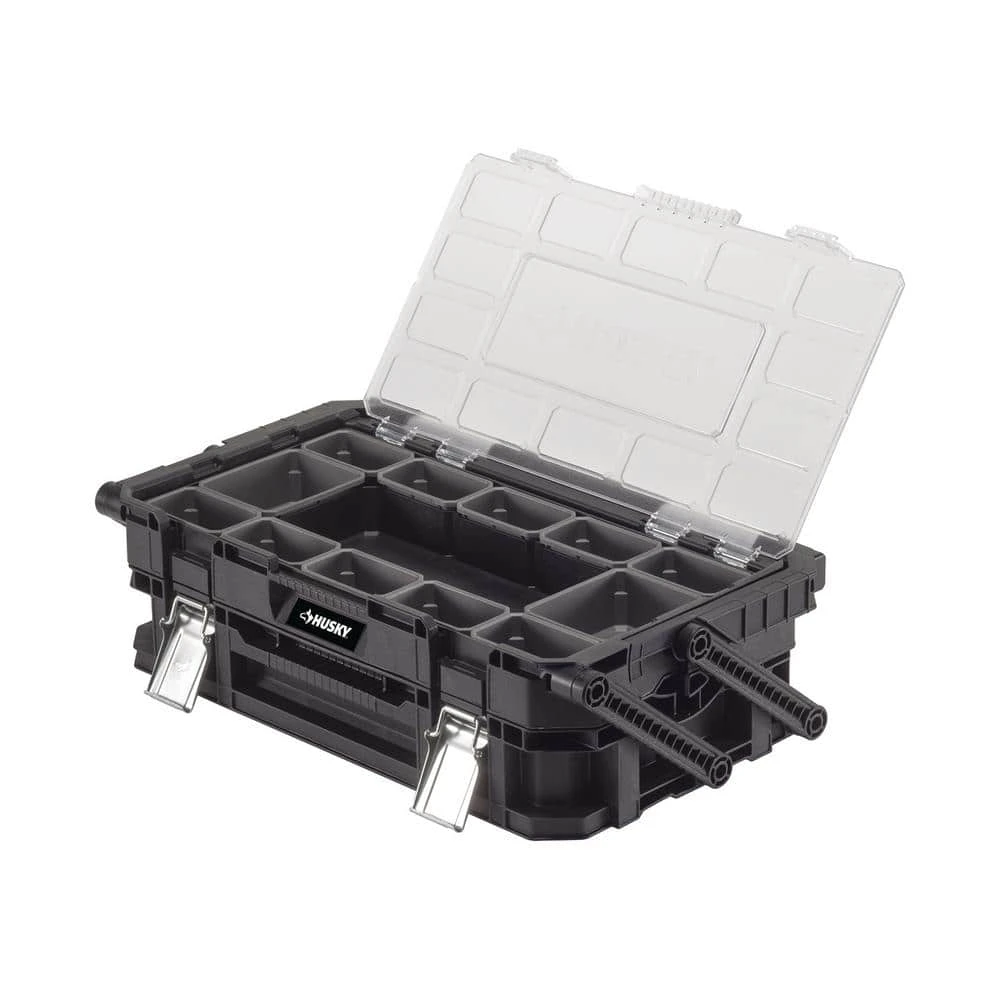 Husky 22 in. 22-Compartment Connect Cantilever Organizer for Small Parts Organizer 9 Husky 22 in. 22-Compartment Connect Cantilever Organizer for Small Parts Organizer - Image 7
