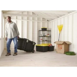 Husky 37 in. Rolling Tool Box Utility Cart Black -Gripstor Sales Store black husky portable tool boxes 209261 d4 1000