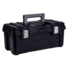 Husky 26 in. Black Plastic Portable Tool Box with Metal Latches