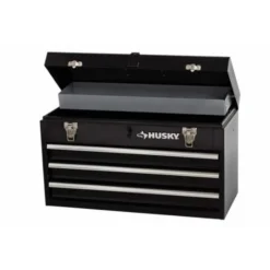 Husky 8.80 in. 3-Drawer Portable Tool Box with Tray -Gripstor Sales Store black husky portable tool boxes tb 303b 76 1000