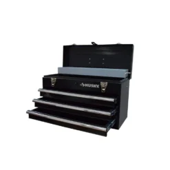 Husky 8.80 in. 3-Drawer Portable Tool Box with Tray -Gripstor Sales Store black husky portable tool boxes tb 303b fa 1000