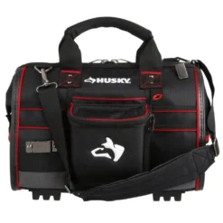 Husky 16 in. Large Mouth Tool Bag with Tool Wall -Gripstor Sales Store black husky tool bags 67126 02 1f 1000