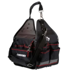 Husky 10 in. Electrician Tool Bag with Removable Tool Wall -Gripstor Sales Store black husky tool bags 67128 02 44 1000