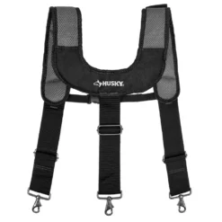 Husky 16-Pocket Black Carpenter's Tool Belt with Suspenders -Gripstor Sales Store black husky tool belts hd00144 4f 1000