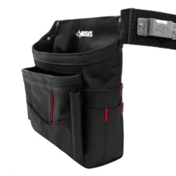 Husky 6-Pocket Black Tool Belt Pouch -Gripstor Sales Store black husky tool belts hd335088 th 1f 1000