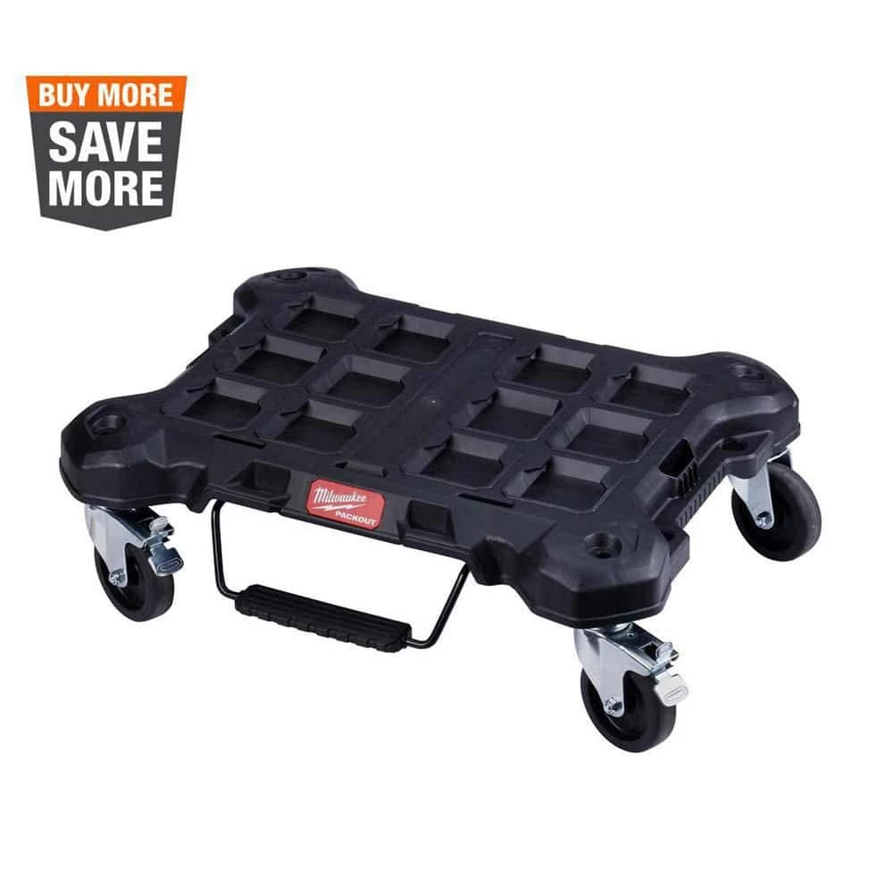 Milwaukee PACKOUT Dolly 24 in. x 18 in. Black Multi-Purpose Utility Cart 3 Milwaukee PACKOUT Dolly 24 in. x 18 in. Black Multi-Purpose Utility Cart