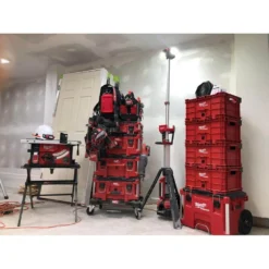 Milwaukee PACKOUT Dolly 24 in. x 18 in. Black Multi-Purpose Utility Cart 15 Milwaukee PACKOUT Dolly 24 in. x 18 in. Black Multi-Purpose Utility Cart -Gripstor Sales Store black milwaukee modular tool storage systems 48 22 8410 a0 1000