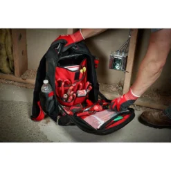 Milwaukee Ultimate Jobsite Black 15 in. Backpack with Screwdriver Cushion Grip Set (6-Piece) -Gripstor Sales Store black milwaukee tool bags 48 22 8201 48 22 2886 1f 1000