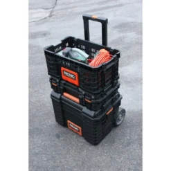 RIDGID 22 in. Pro Box, Black -Gripstor Sales Store black ridgid modular tool storage systems 225905 31 1000