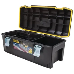 Stanley 28 in. 9.2 Gallon Mobile Tool Box -Gripstor Sales Store black stanley portable tool boxes 028001l 4f 1000