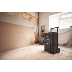 Stanley Rolling Workshop Tower -Gripstor Sales Store black stanley portable tool boxes stst60500 31 1000