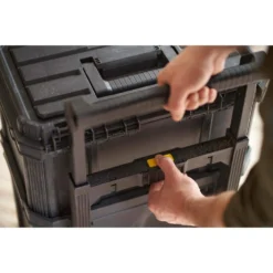Stanley Rolling Workshop Tower -Gripstor Sales Store black stanley portable tool boxes stst60500 44 1000