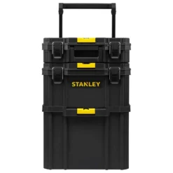 Stanley Rolling Workshop Tower -Gripstor Sales Store black stanley portable tool boxes stst60500 a0 1000