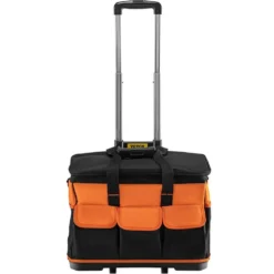 Gripstor Sales Store 31 VEVOR 20 in. Rolling Tool Bag 198 lbs. Load Capacity 17-Pockets Bag Oxford Fabric Material with Telescoping Handle