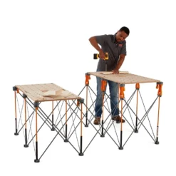 BORA 30 in. x 48 in. x 72 in. Steel Centipede Work Support Sawhorse with Accessories -Gripstor Sales Store bora saw horses ck12s c3 1000
