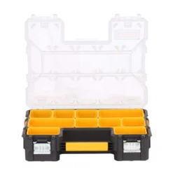 DEWALT 10-Compartment Deep Pro Small Parts Organizer -Gripstor Sales Store clear black dewalt small parts organizers dwst14825 4f 1000