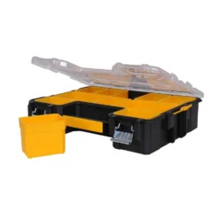 DEWALT 10-Compartment Deep Pro Small Parts Organizer -Gripstor Sales Store clear black dewalt small parts organizers dwst14825 76 1000