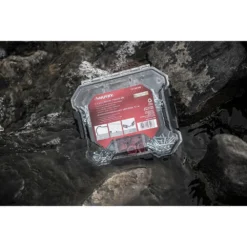 Husky 6 in. 6-Compartment Waterproof Storage Bin Small Parts Organizer -Gripstor Sales Store clear husky small parts organizers thd2015 03 44 1000 1