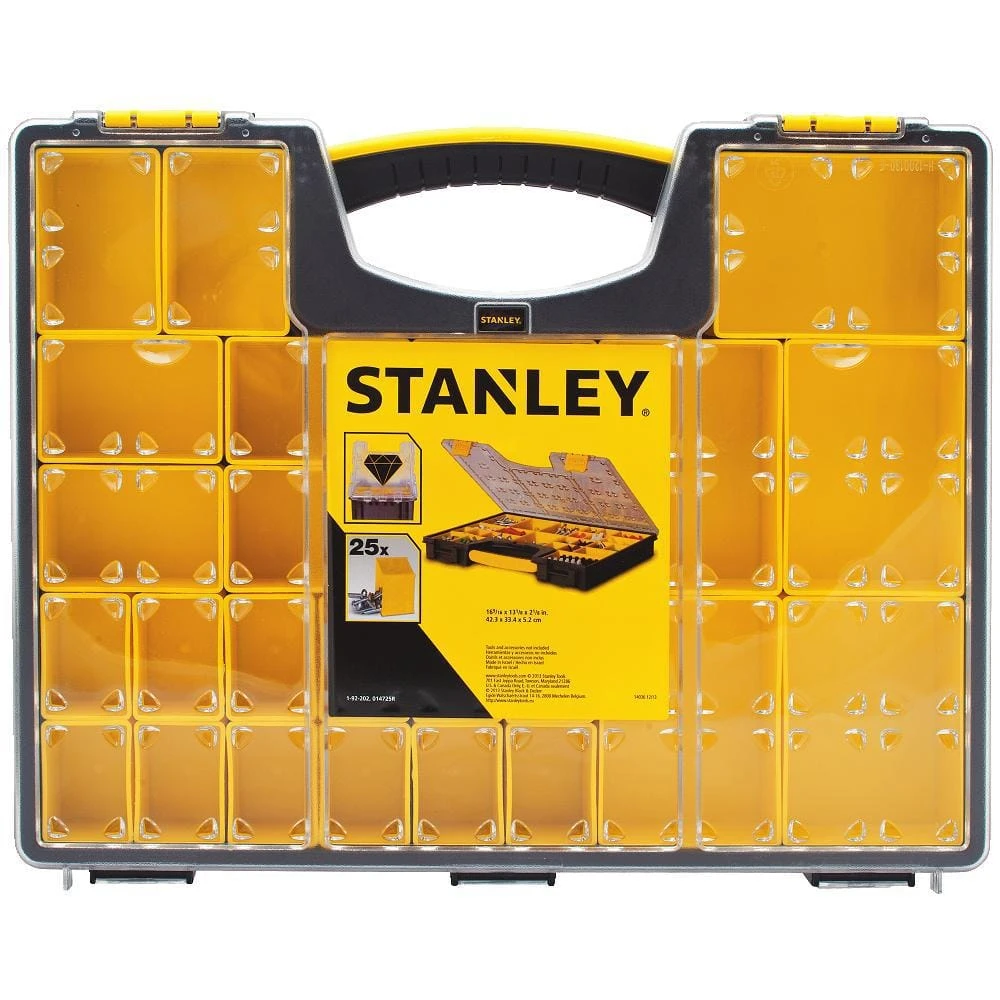 Stanley 25-Compartment Shallow Pro Small Parts Organizer 9 Stanley 25-Compartment Shallow Pro Small Parts Organizer - Image 7