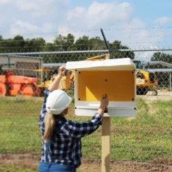 DOC-BOX 21 in. x 27 in. x 4 in. Outdoor/Indoor Standard Posting Permit Box Unit -Gripstor Sales Store doc box jobsite boxes 10102 d4 1000