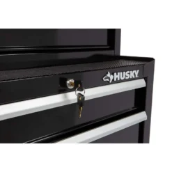Husky 26.5 in. W x 18 in. D Standard Duty 4-Drawer Rolling Tool Cabinet in Gloss Black 23 Husky 26.5 in. W x 18 in. D Standard Duty 4-Drawer Rolling Tool Cabinet in Gloss Black -Gripstor Sales Store gloss black husky tool cabinets hkst98066bk 76 1000