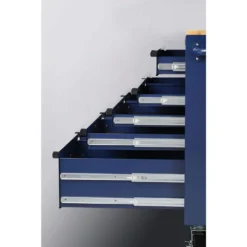 Husky 46 in. W x 24.5 in. D Standard Duty 9-Drawer Mobile Workbench Tool Chest with Solid Wood Top in Gloss Blue -Gripstor Sales Store gloss blue with silver trim husky mobile workbenches h46mwc9gbv2 40 1000