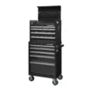 Husky 27 in. W x 18 in. D Standard Duty 11-Drawer Tool Chest and Top Tool Cabinet Combo in Black 1 Husky 27 in. W x 18 in. D Standard Duty 11-Drawer Tool Chest and Top Tool Cabinet Combo in Black -Gripstor Sales Store gloss tool chest combos uact h 270111bk 64 1000