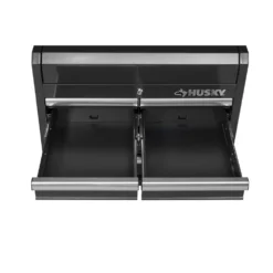 Husky 27 in. W x 18 in. D Standard Duty 11-Drawer Tool Chest and Top Tool Cabinet Combo in Black -Gripstor Sales Store gloss tool chest combos uact h 270111bk 77 1000