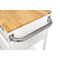 Husky 36 in. 3-Drawer with Solid Wood Top in Gloss White Utility Cart -Gripstor Sales Store gloss white husky tool carts houc3603bj1 44 1000