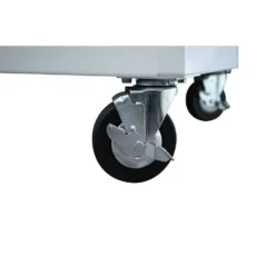 Husky 46 in. W x 24.5 in D Standard Duty 9-Drawer Mobile Workbench Tool Chest with Solid Wood Top in Gloss White -Gripstor Sales Store gloss white with silver trim husky mobile workbenches hotc4609bj6m 76 1000