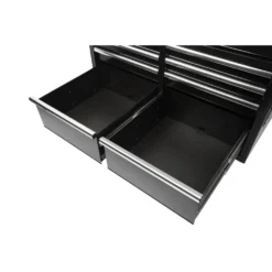 Husky 46 in. W x 24.5 in D Standard Duty 9-Drawer Mobile Workbench Tool Chest with Solid Wood Top in Gloss White -Gripstor Sales Store gloss white with silver trim husky mobile workbenches hotc4609bj6m 77 1000