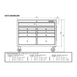 Husky 46 in. W x 24.5 in D Standard Duty 9-Drawer Mobile Workbench Tool Chest with Solid Wood Top in Gloss White -Gripstor Sales Store gloss white with silver trim husky mobile workbenches hotc4609bj6m d4 1000