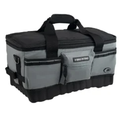 DEAD ON TOOLS 18 in. FlatTop Weather Resistant Tool Bag -Gripstor Sales Store gray black dead on tools tool bags do720 c3 1000
