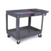 WEN 25.5 in. x 46 in. 500 lbs. Capacity Extra-Wide Service Utility Cart -Gripstor Sales Store gray wen tool carts 73004t 64 1000