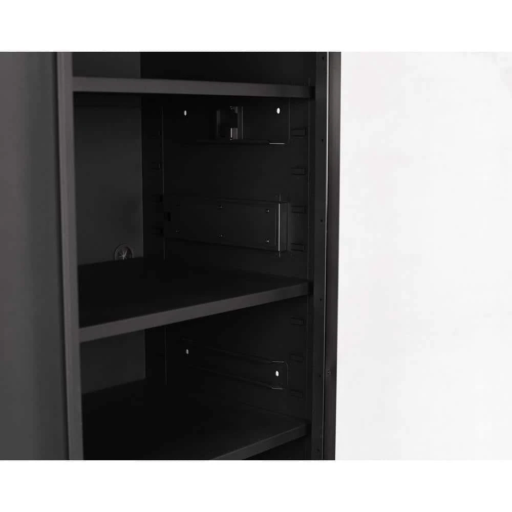 Husky 27 in. Heavy-Duty Tool Storage Side End Locker Mobile Workbench and Hutch Add-On Attachment with 2 Casters in Black 9 Husky 27 in. Heavy-Duty Tool Storage Side End Locker Mobile Workbench and Hutch Add-On Attachment with 2 Casters in Black - Image 7