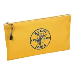 Klein Tools Zipper Bags, Canvas Tool Pouches Olive/Orange/Blue/Yellow, 4-Pack -Gripstor Sales Store olive orange blue yellow klein tools tool bags 5140 66 1000